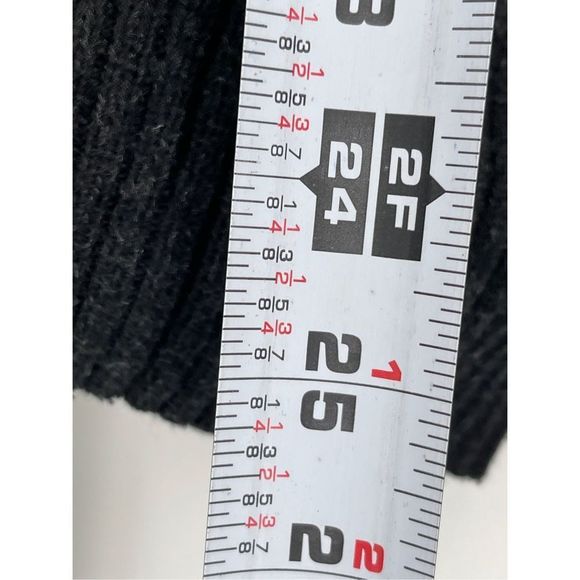 American Eagle Sweater Men’s Medium Mock Neck Fair Isle Charcoal Gray Holiday - Picture 12 of 13